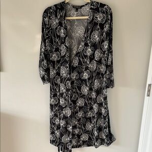 Banana Republic Black and White Floral Dress